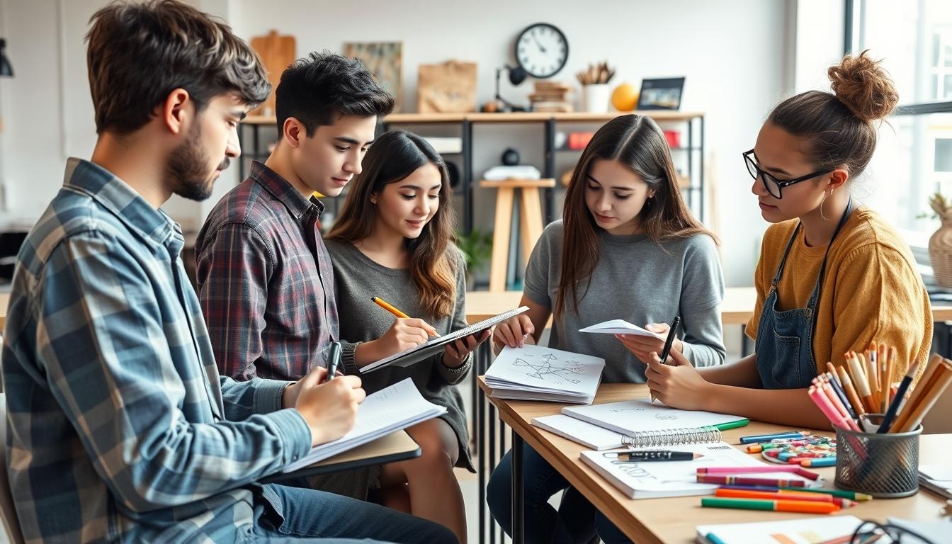 Contemporary university campus for learners