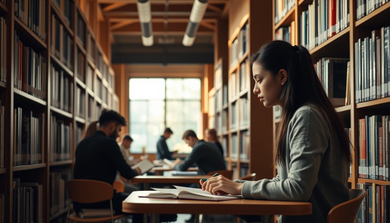 Students teamwork in a study area